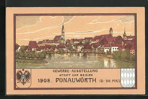 Lithographie Donauwörth, Gewerbe-Ausstellung 1908