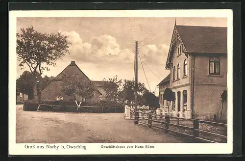 AK Norby b. Owschlag, Geschäftshaus von Hans Börm