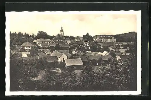 AK Wisowitz, Blick über die Dächer des Ortes