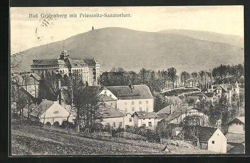 AK Bad Gräfenberg, Blick auf Priessnitz Sanatorium