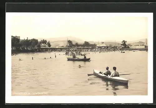 AK M.-Schönberg, Strandbad mit Booten