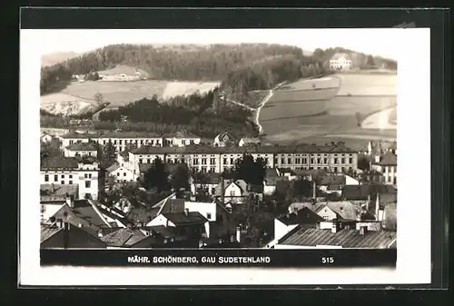 AK Mähr.-Schönberg /Gau Sudetenland, Panorama