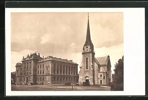 AK Mähr.-Schönberg, K. K. Staatsgymnasium, Evangelische Kirche
