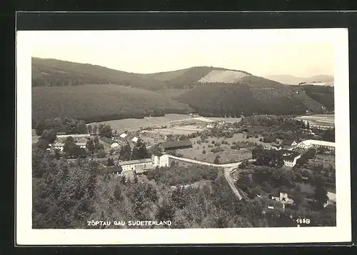 AK Zöptau /Gau Sudetenland, Panorama