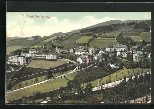 AK Bad Gräfenberg, Blick über die Stadt