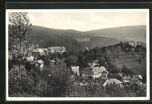 AK Gräfenberg, Ortspartie mit Gebirge