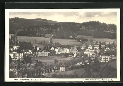 AK Gräfenberg, Panorama mit Hotels