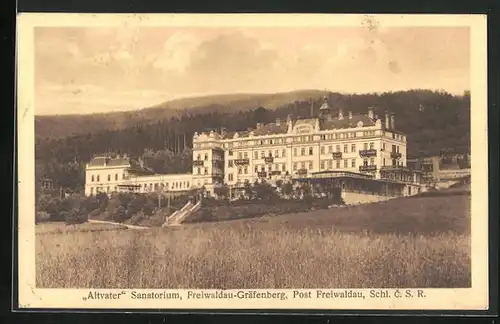 AK Freiwaldau-Gräfenberg, Altvater Sanatorium