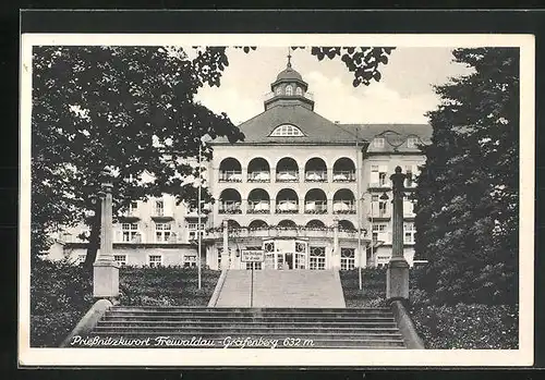 AK Freiwaldau-Gräfenberg, Treppe zum Kurhotel
