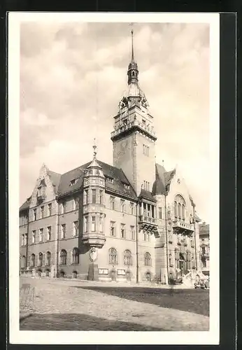 AK Sumperk, Rathaus am Marktplatz