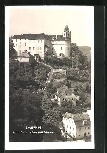 AK Jauernig, Treppe zum Schloss Johannesberg