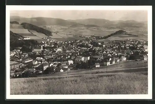 AK Freiwaldau, Totalansicht von Berg aus