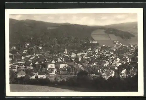 AK Jesenik, Ortsansicht aus der Vogelschau