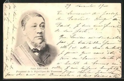 AK Transvaal, Paul Kruger, Président de la République du Transvaal, Burenkrieg