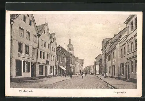AK Rheinbach, Partie an der Hauptstrasse