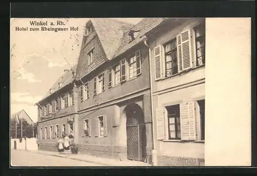 AK Winkel a. Rh., Hotel zum Rheingauer Hof