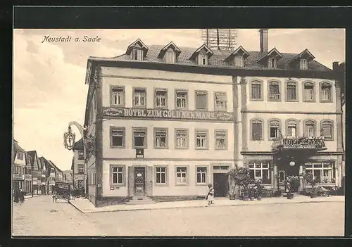 AK Neustadt a. Saale, Hotel zum Goldnen Mann