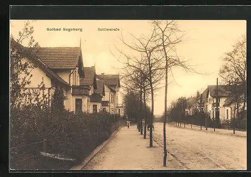 AK Segeberg, Schillerstrasse mit Wohnhäusern