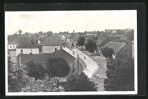 AK Dolní Bukovsko, Hauptstrasse durch den Ort