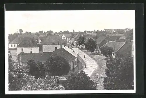 AK Dolní Bukovsko, Hauptstrasse durch den Ort