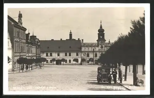 AK Veselí n. Luz., Gasthaus am Hauptplatz