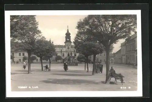 AK Veselí n. L., Gasthaus am Hauptplatz