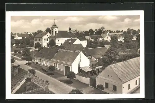 AK Sezimovo Ústí, Teilansicht mit Strasse