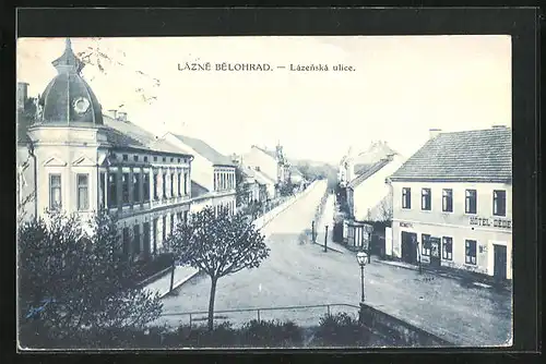 AK Lázne Belohrad, Lazenska ulice