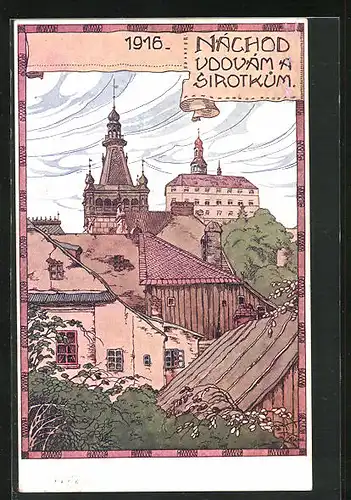 AK Nachod, Vdovam a sirotkum, 1916