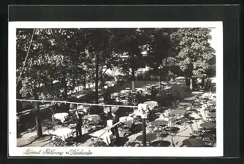 AK Lázne Beloves u Náchoda, Gasthaus Gartenterrasse
