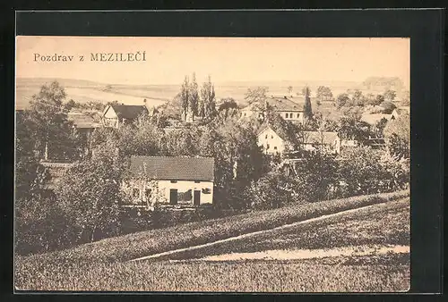 AK Mezileci, Blick über Dächer des Ortes
