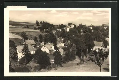 AK Pecín u Zamberka, Häuser im Ort