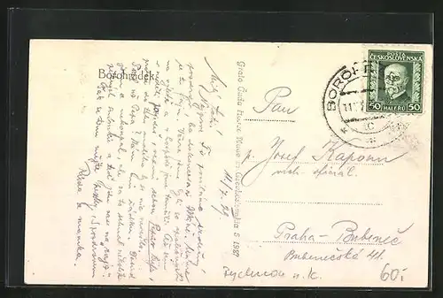 AK Borohrádek, Partie am Wehr