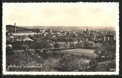 AK Horice v Podkrkonosí, Totalansicht der Stadt