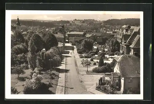 AK Cerv. Kostelec, Strasse durch Villenviertel