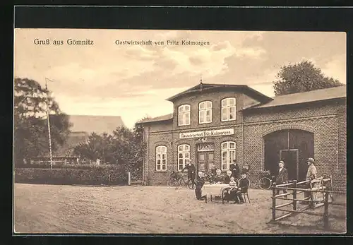 AK Gömnitz, Gasthaus von Fritz Kolmorgen