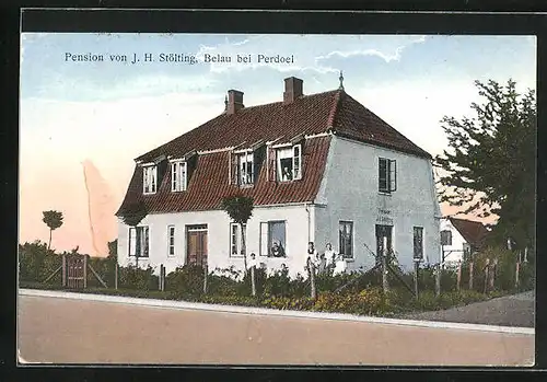 AK Belau bei Perdoel, Hotel-Pension von J. H. Stölting