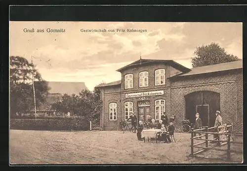 AK Gömnitz, Gasthaus v. Fritz Kolmorgen