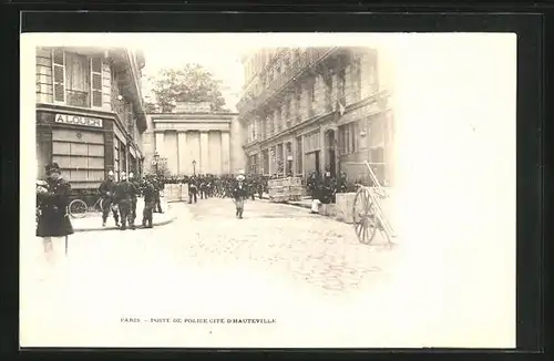 AK Paris, Belagerung Fort Chabrol, Antisemit Jules Guerin, Poste de Police