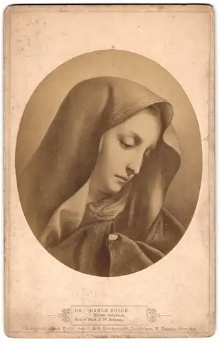 Fotografie F. & O. Brockmann, Dresden, Gemälde Mater dolorosa nach Carlo Dolce