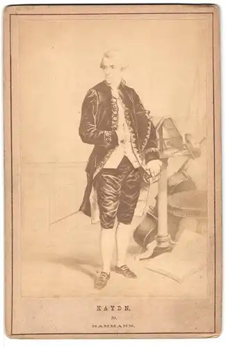 Fotografie Portrait Komponist Joseph Haydn, nach einem Gemälde von Hammann