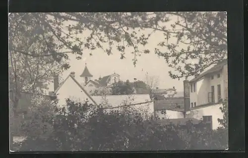 AK Slatina nad Úpou, Ortspartie mit Turm