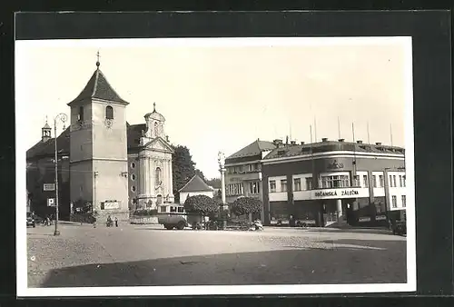 AK Cervený Kostelec, Namesti, Obcanska Zalozna