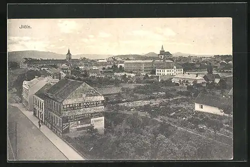 AK Jitschin / Gitschin / Jicin, Panorama mit Fernsicht