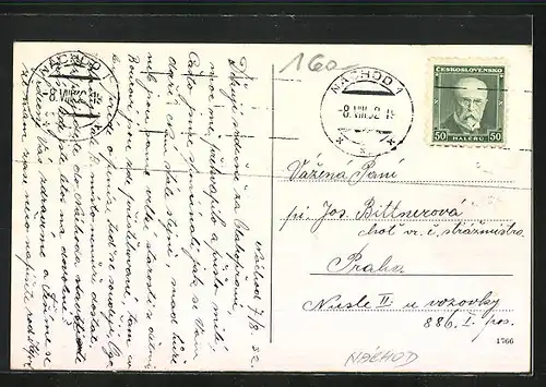 AK Nachod, Teilansicht des Platzes