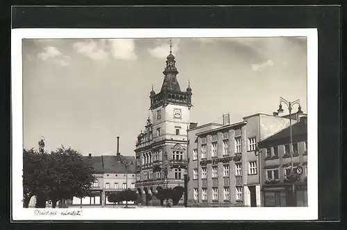 AK Nachod, Post im Stadtbild, Námesti