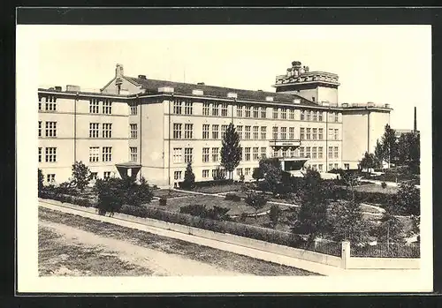 AK Josefstadt / Josefov / Jaromer, Blick auf Realgymnasium