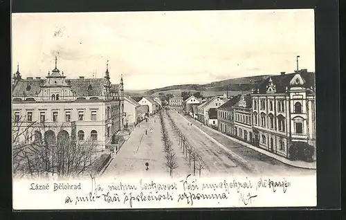 AK Lazne Belohrad, Strassenpartie, Námesti