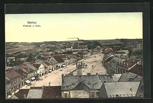 AK Horice, Blick auf Strassenpartie