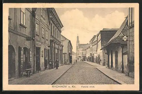 AK Rychnov n. Kn., Panská ulice